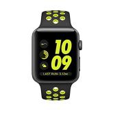 Apple WATCH Series 2 Nike+ 38mm Aluminium Spacegrau Sportarmband Volt Schwarz