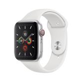 Apple WATCH Series 5 44mm GPS+Cellular Aluminiumgehäuse Silber Sportarmband Weiß