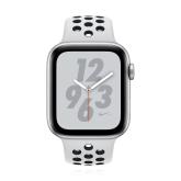 Apple WATCH Nike Series 4 40mm GPS Aluminiumgehäuse Silber Sportarmband Pure Platinum Black