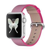 Apple WATCH Sport 1. Generation 38mm silbernes Aluminiumgehäuse pinkes Nylonarmband