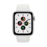 Apple WATCH SE 40mm GPS Aluminiumgehäuse Silber Sportarmband Weiß