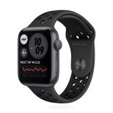 Apple WATCH Nike SE 44mm GPS Aluminiumgehäuse Space Grau Sportarmband Schwarz Anthrazit