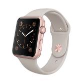 Apple WATCH Sport 1. Generation Aluminiumgehäuse Roségold 42mm Sportarmband Grau