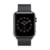 Apple WATCH Series 3 GPS + Cellular 42mm spaceschwarzes Edelstahlgehäuse mit spaceschwarzem Milanaisearmband