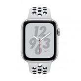 Apple WATCH Nike Series 4 44mm GPS+Cellular Aluminiumgehäuse Silber Sportarmband Pure Platinum Schwarz