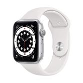 Apple WATCH 1. Generation 38mm  Edelstahlgehäuse Silber Sportarmband Weiss