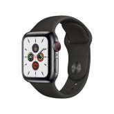 Apple WATCH Series 5 40mm GPS+Cellular Edelstahlgehäuse Schwarz Sportarmband Schwarz